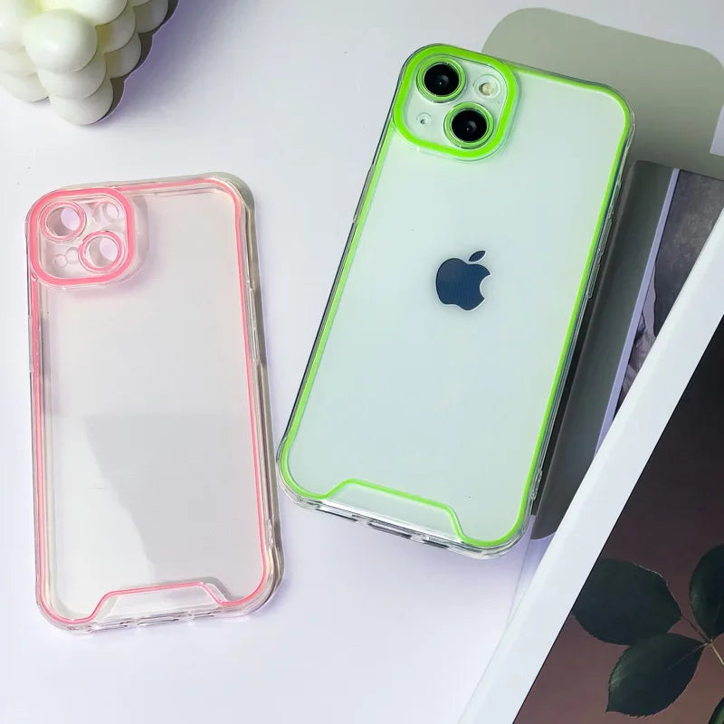 Luxury Night Light Luminous Clear Phone Case for iPhone 15 Plus 11 12 13 14 Pro Max 15 Pro Max Soft Silicone Back Cover Shell